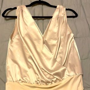 Zara gold/beige bodysuit, size S